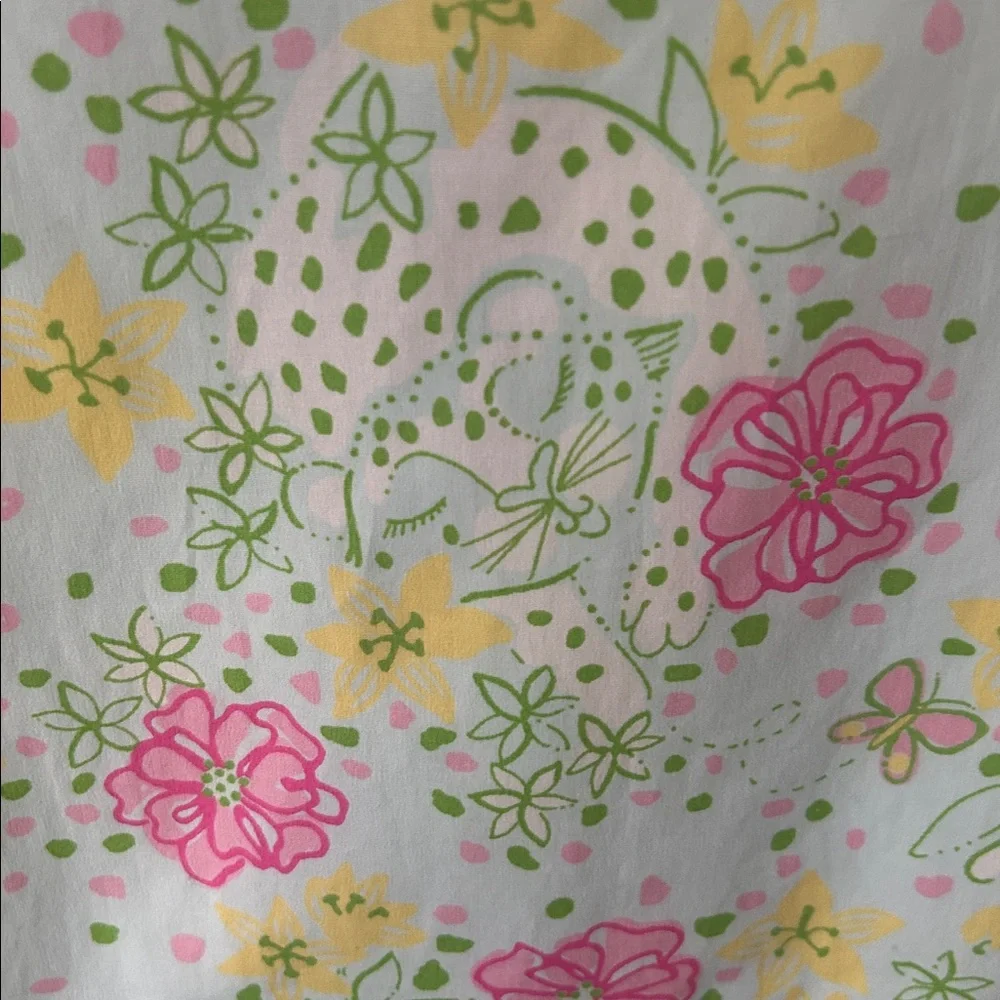 NWT Lilly Pulitzer The Good Life Cats Floral Tank - Picture 5 of 6